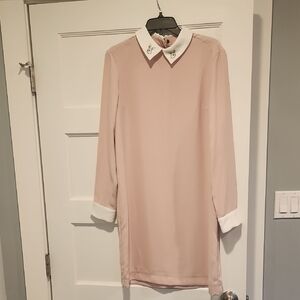 Target Pink Dress with White Black Accents Sz M